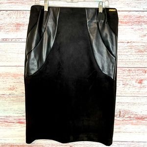 NWT Marc New York Andrew Marc Skirt black soft full control waistband
